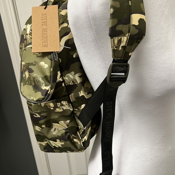 NWT! Steve Madden olive camo bmarli backpack main image 9